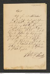 Nachlass Franz Steindachner, Brief von J. D. E. Schmeltz (junior) an Franz Steindachner (28.02.1875), Inv.Nr. 456.05, Seite 1